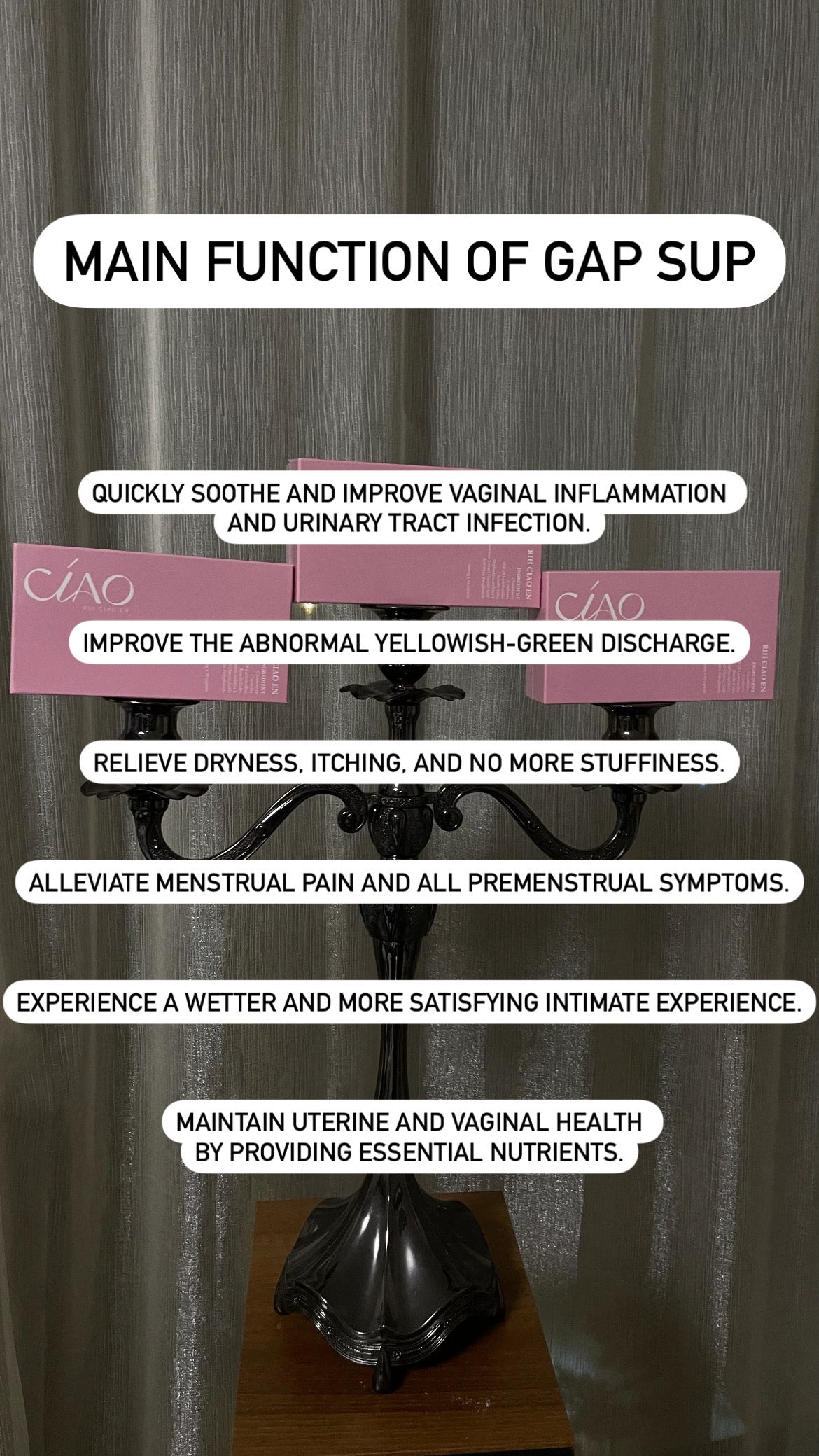 (CÍAO日喬恩) 好美莓私密膠囊 Gap Supplement for Uterus and Vaginal