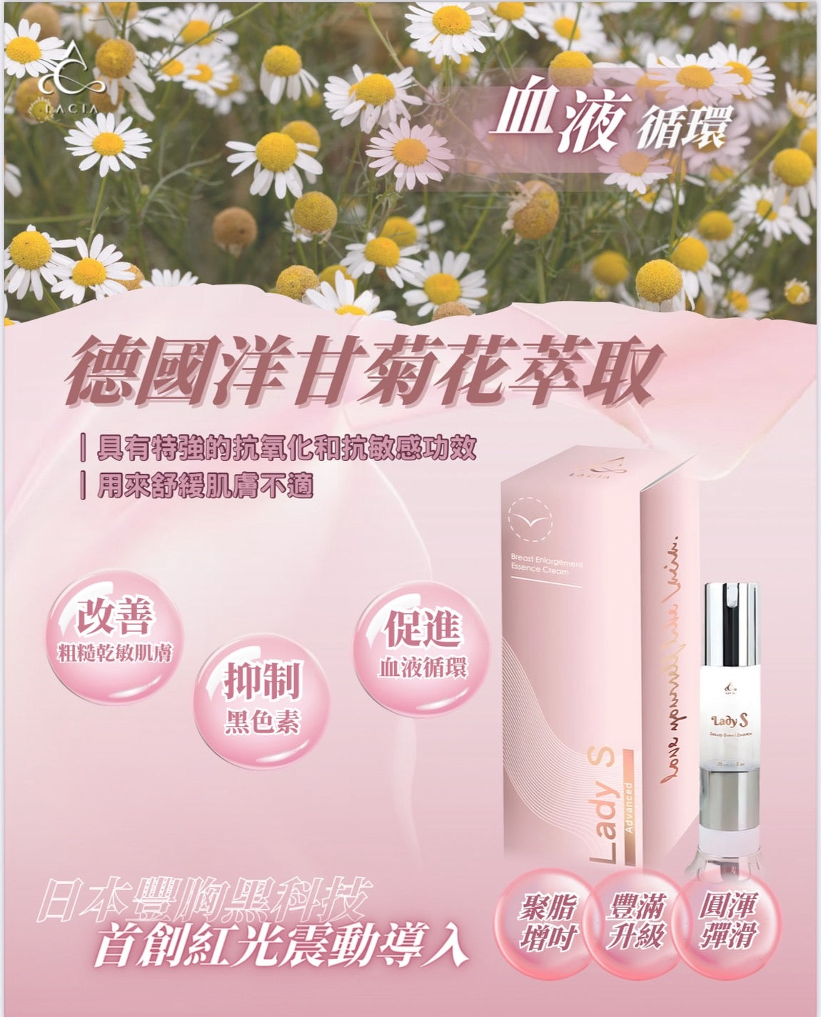 (Lacia) Lady S Advanced - 人體電流豐胸膏