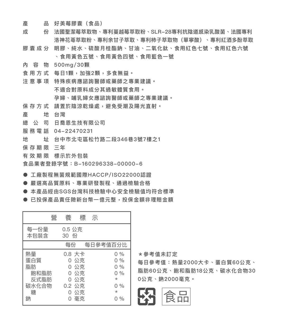 (CÍAO日喬恩) 好美莓私密膠囊 Gap Supplement for Uterus and Vaginal