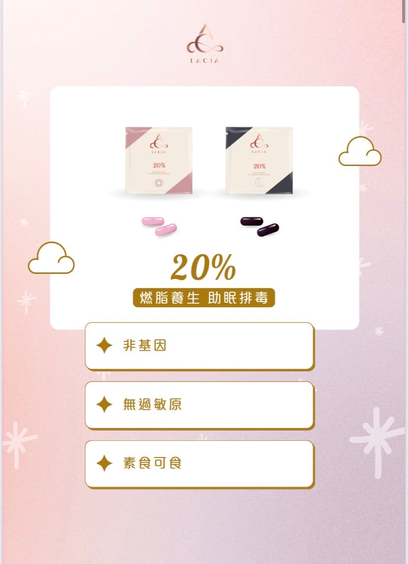 (Lacia) 20% 日夜瘦身膠囊