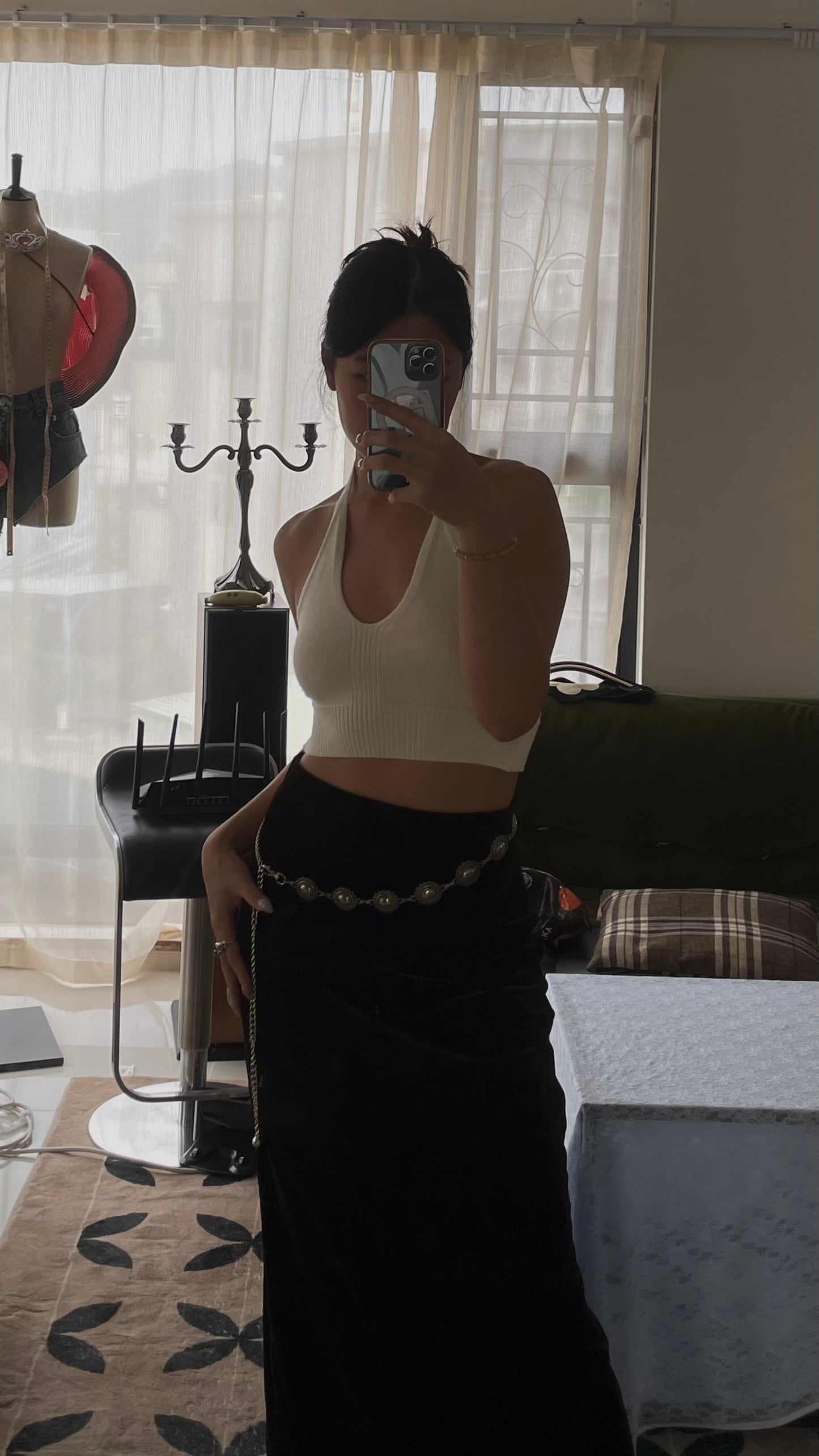 Silver Mandala Belt