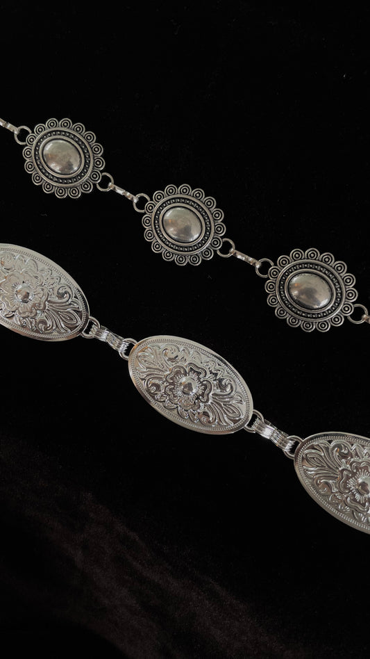 Silver fafa belt