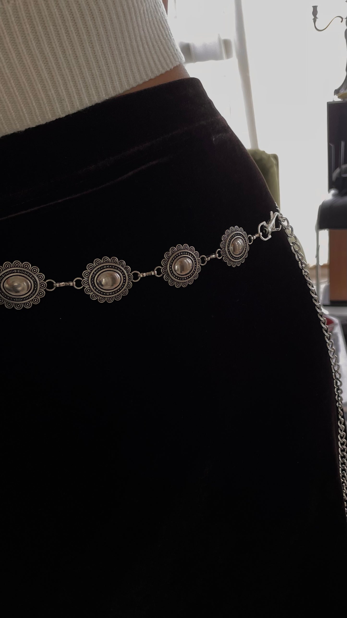 Silver Mandala Belt